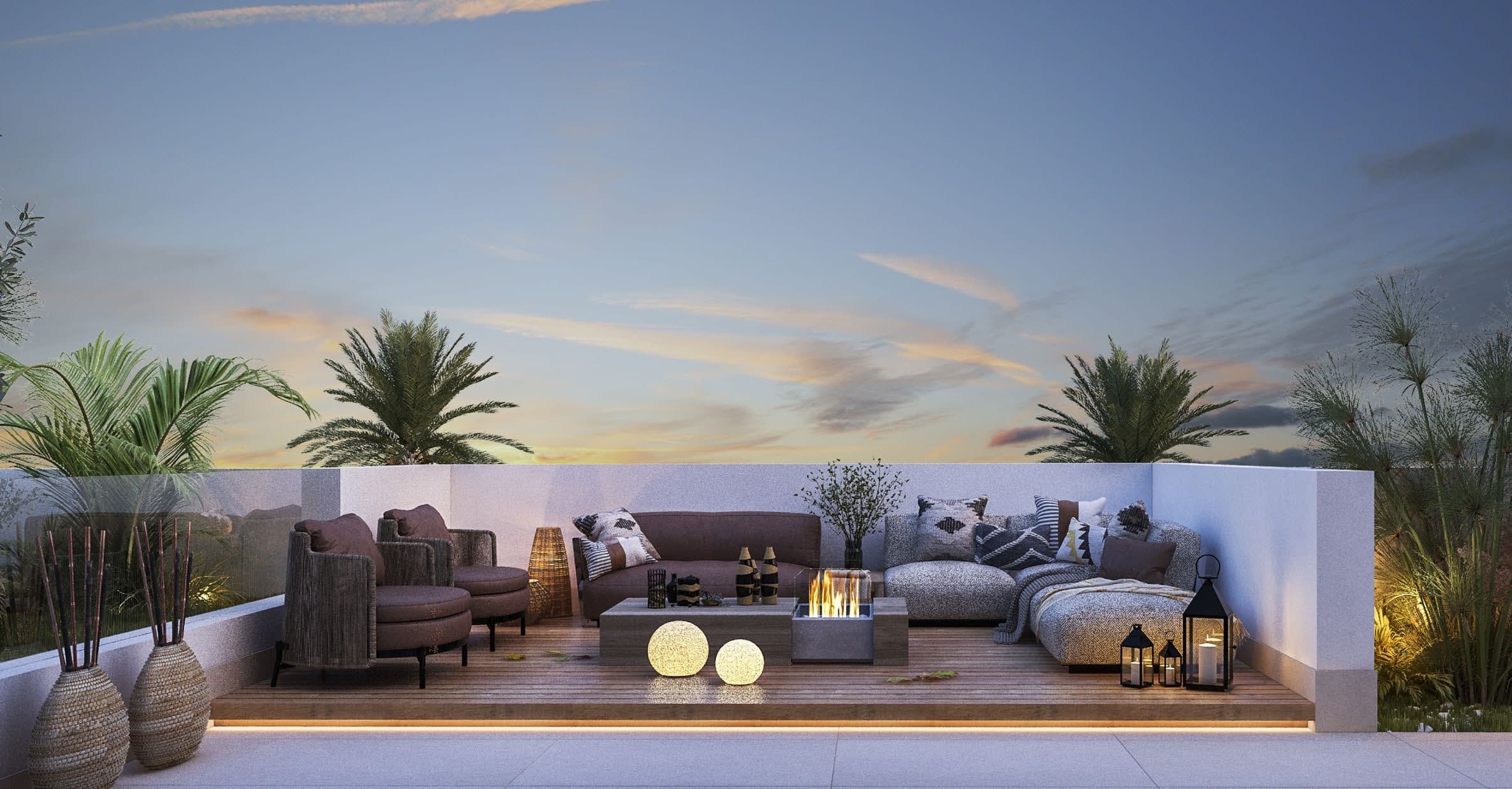 Rooh B1 roof terrace · visualisation