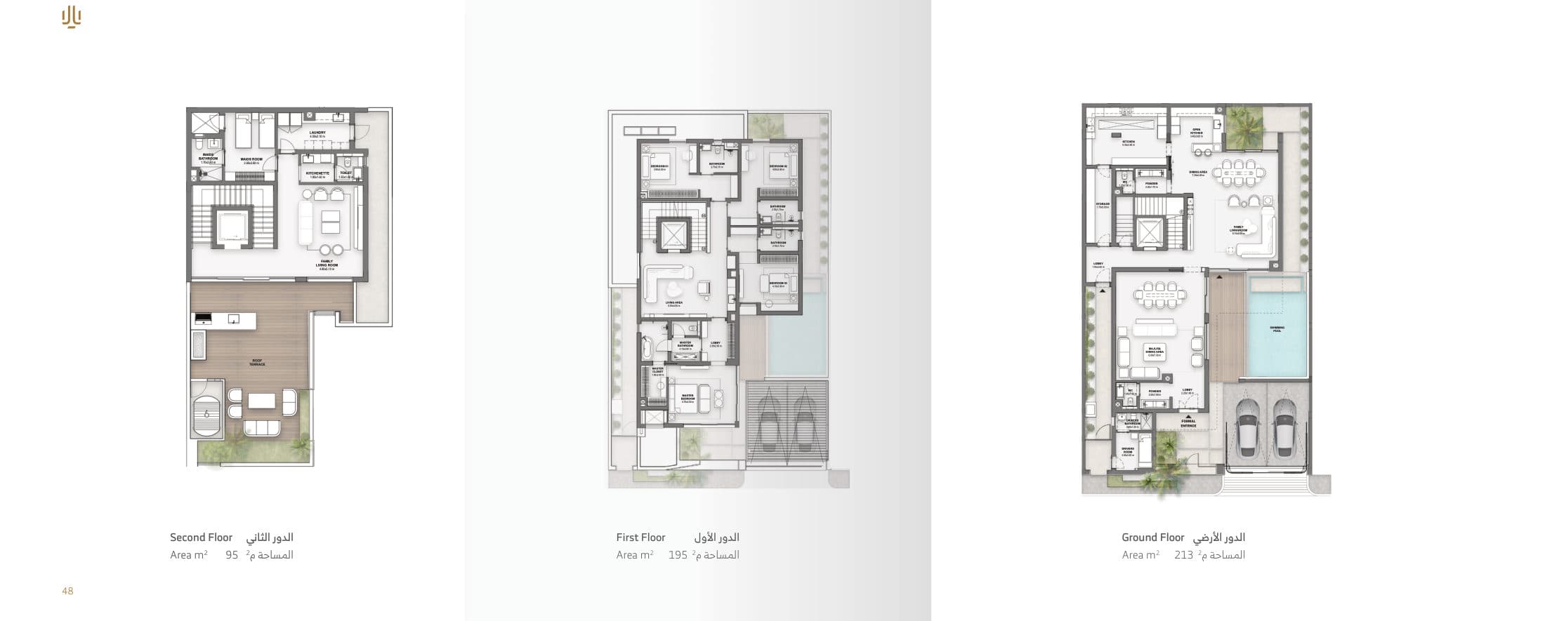 Type A1 floor plans