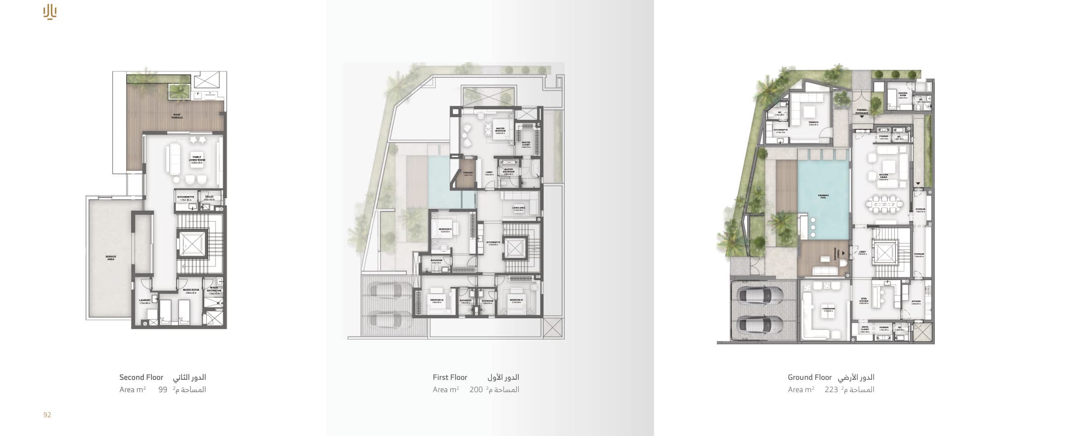 Type C floor plans